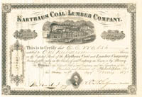 Karthaus Coal and Lumber Co. - Stock Certificate