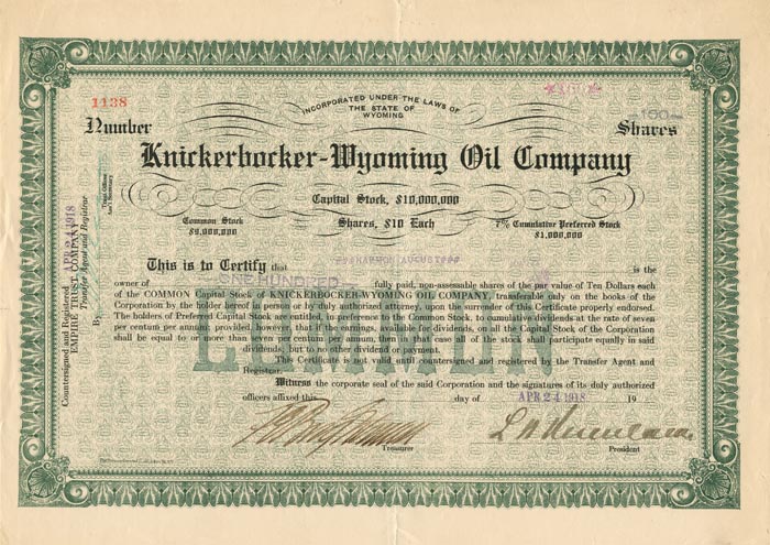 Knickerbocker-Wyoming Oil Co.