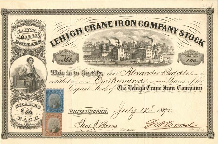 Lehigh Crane Iron Co. Stock