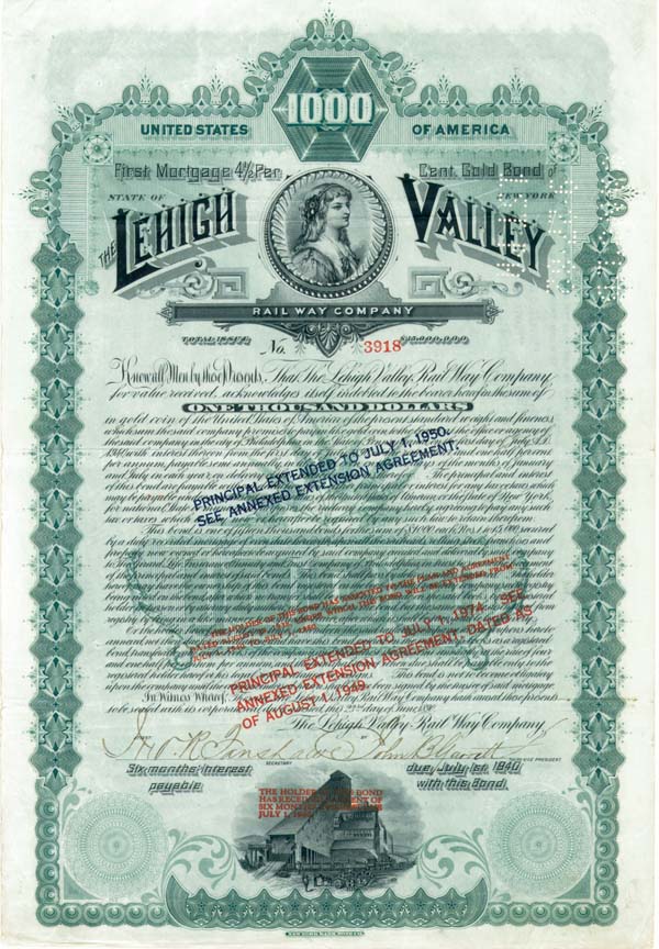 Lehigh Valley Railway - Bond