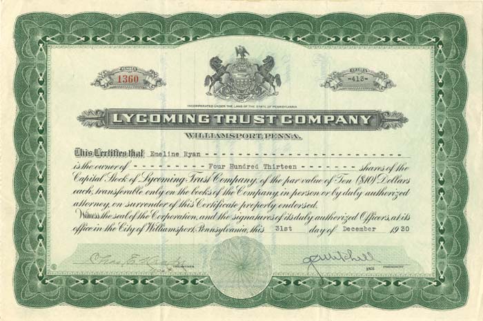 Lycoming Trust Co.