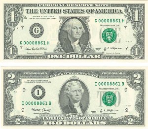 Paper Money Errors, mismatched serial numbers, misalignments, ink smears