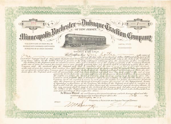 Minneapolis, Rochester and Dubuque Traction Co. of New Jersey