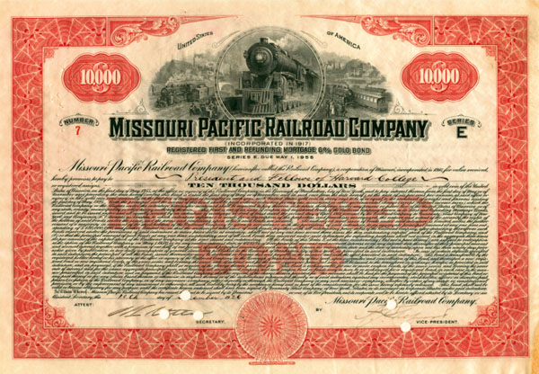 Missouri Pacific Railroad - Bond