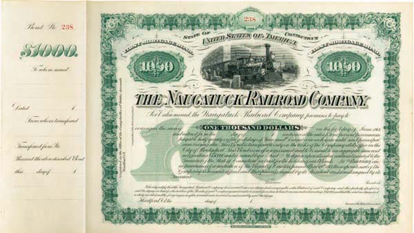 Naugatuck Railroad - Bond