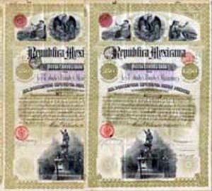 "Christopher Columbus" 1885 - Republica Mexicana - Price is for 1 (ONE) Bond