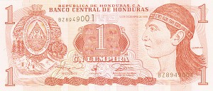 Honduras - 1 Lempira - P-79a - 1996 dated Foreign Paper Money