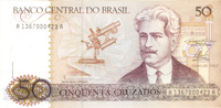 Brazil - 50 Cruzados - P-210a - 1986 dated Foreign Paper Money