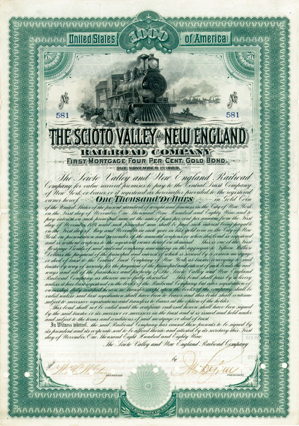 Scioto Valley and New England Railroad