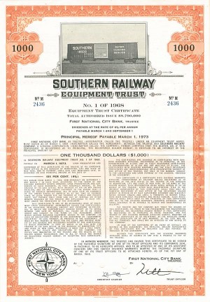 Southern Railway Equipment Trust - Bond