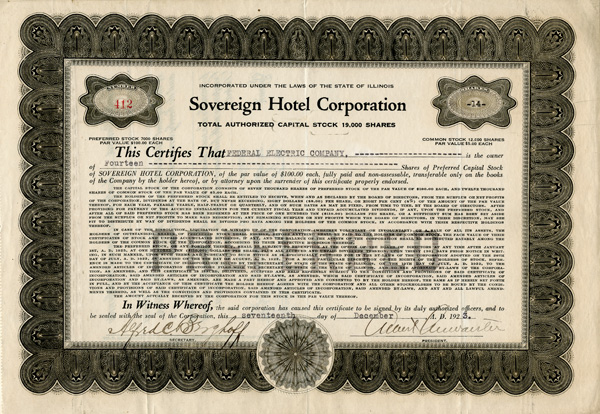 Sovereign Hotel Corporation