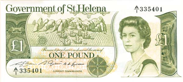 St. Helena - 1 Pound - P-9a - 1981 dated Foreign Paper Money