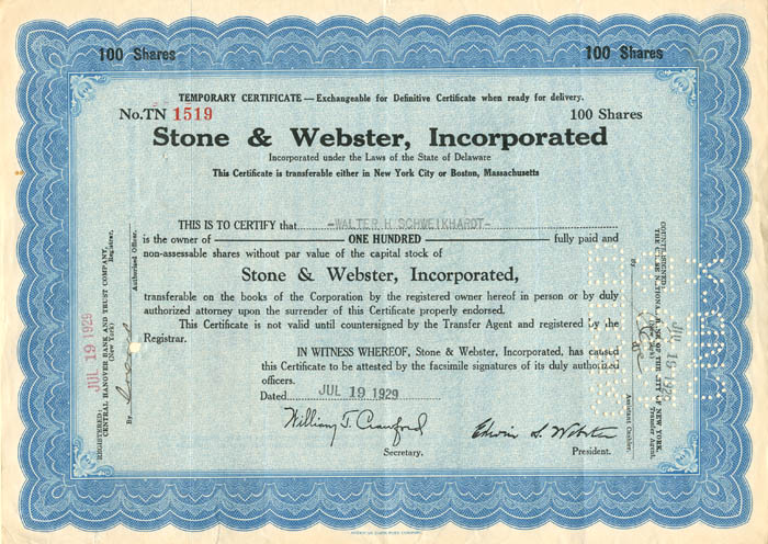 Stone and Webster, Incorporated