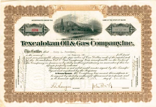 Texcalokan Oil and Gas Co., Inc